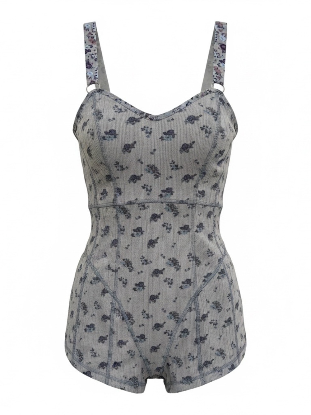 For Love & Lemons Floral Corset Romper